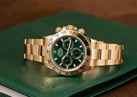 rolex men's watches green face.